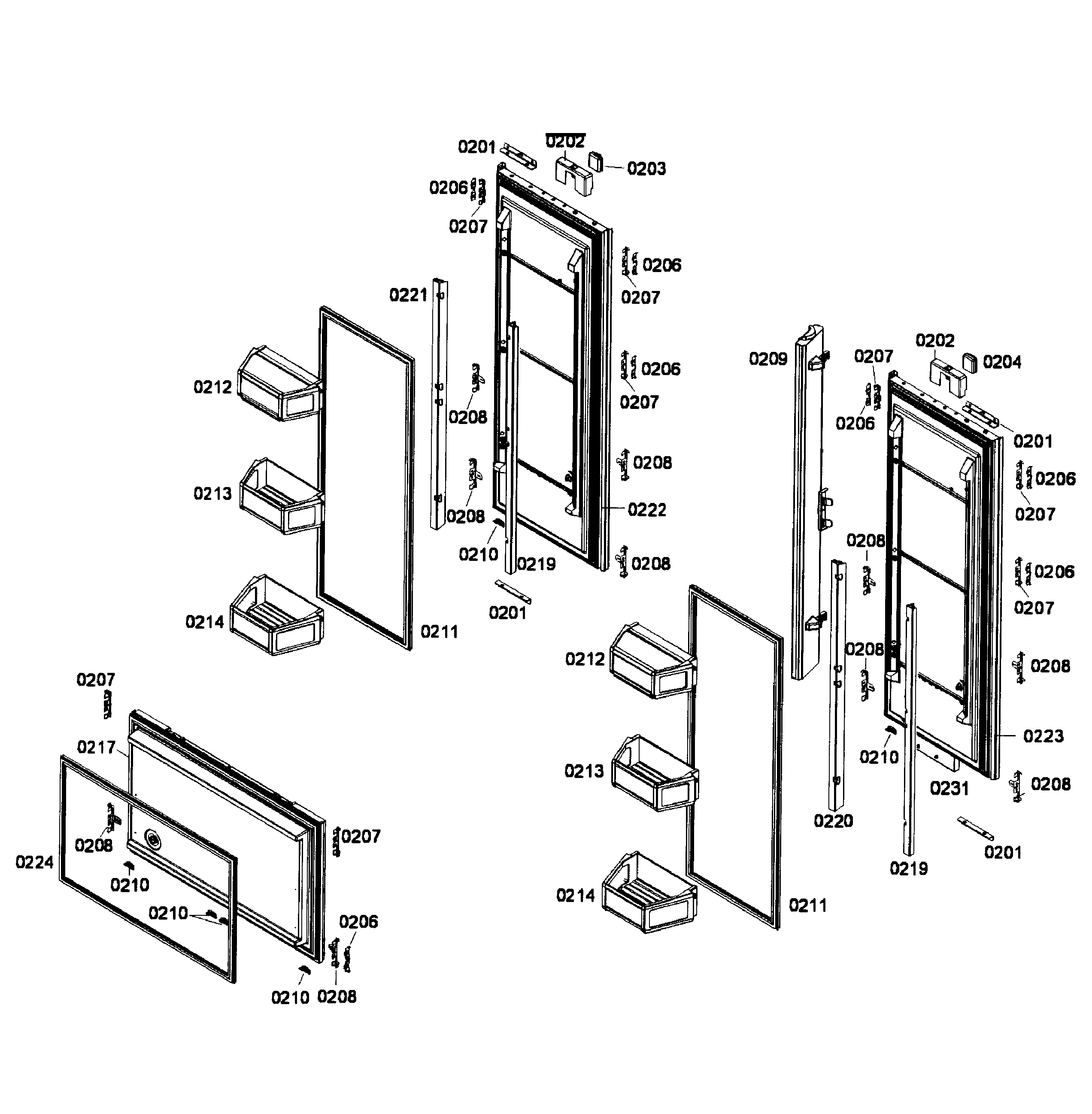 Door assy