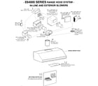 Broan E6430SS duct assy 2 diagram