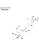 Right pedal arm