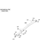 Left pedal arm