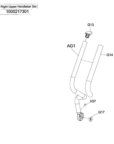 Right-up handlebar