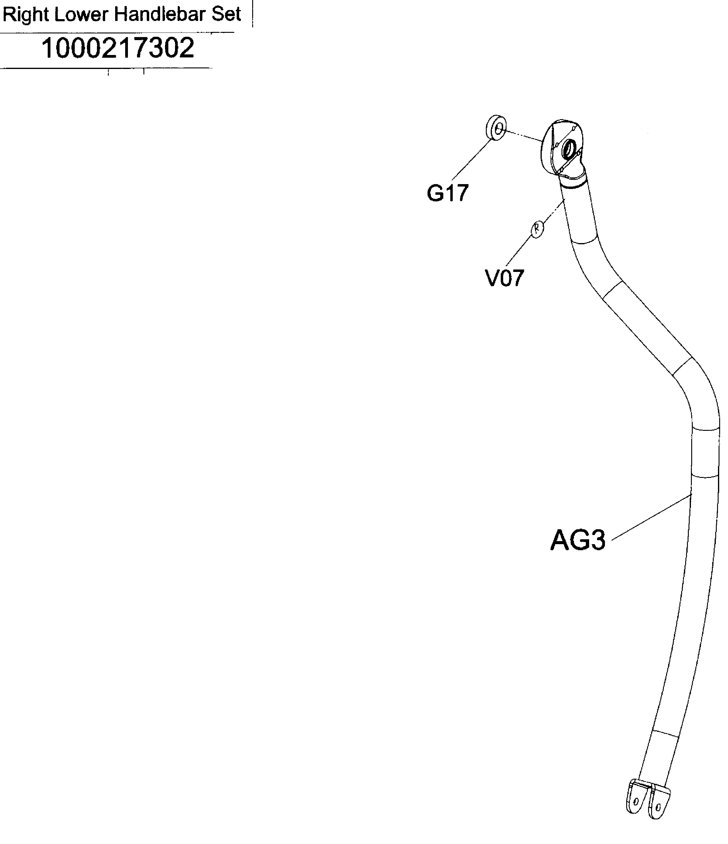 Right-low handlebar