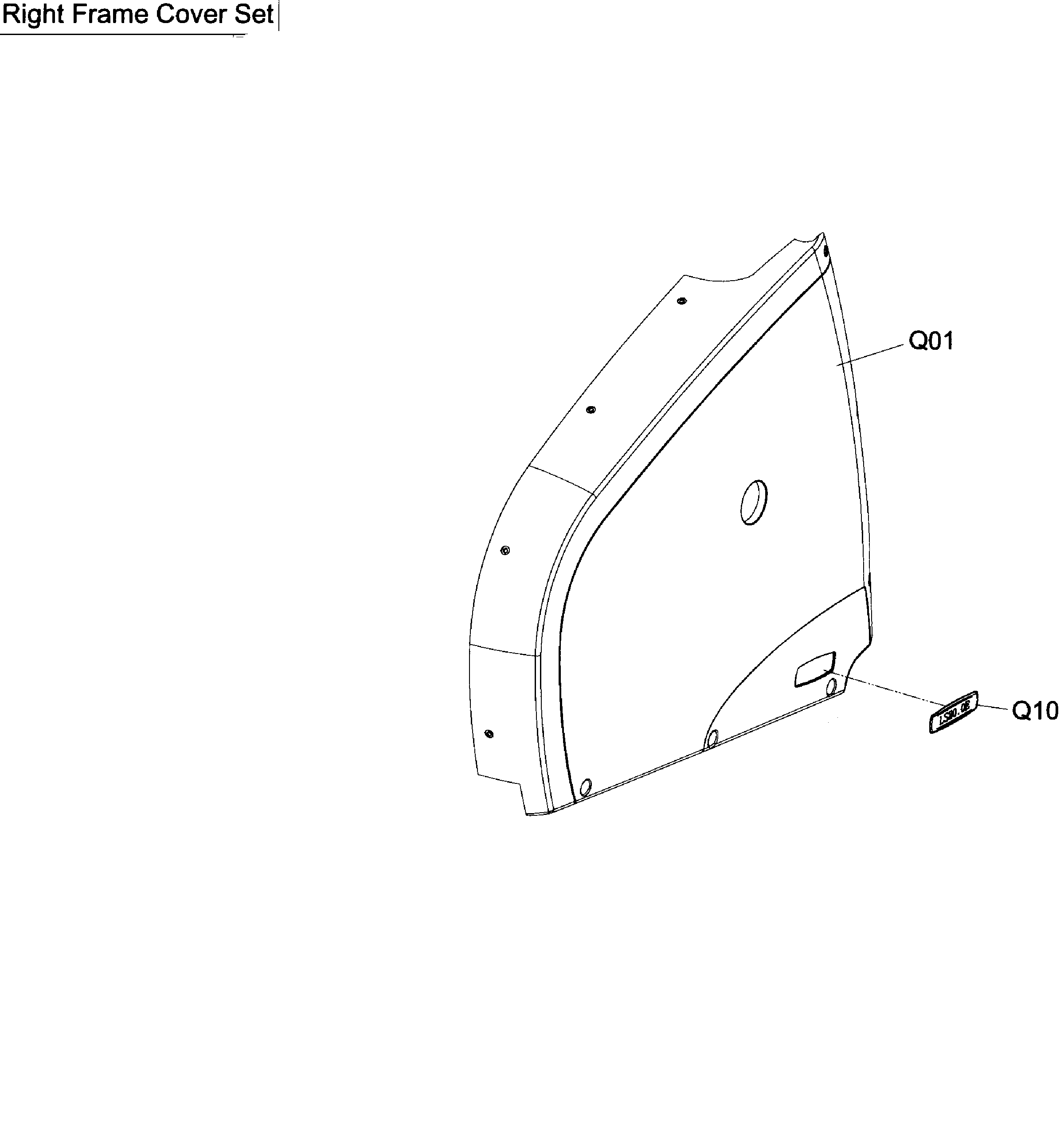 Right frame cover