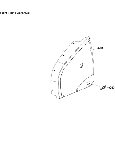 Right frame cover