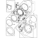 Kenmore 40299032010 front assy diagram