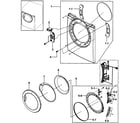 Samsung DV317AES/XAA-00 front assy diagram