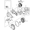 Samsung DV317AES/XAA-00 motor assy diagram