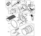 Samsung DV317AGW/XAA-00 drum assy diagram