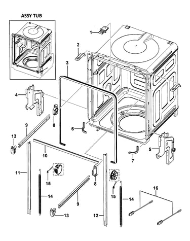 Tub assy