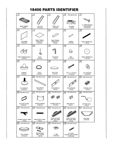 Parts list