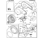 Samsung DV328AER/XAA motor assy diagram