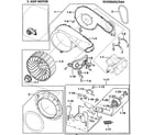 Samsung DV328AEG/XAA motor assy diagram