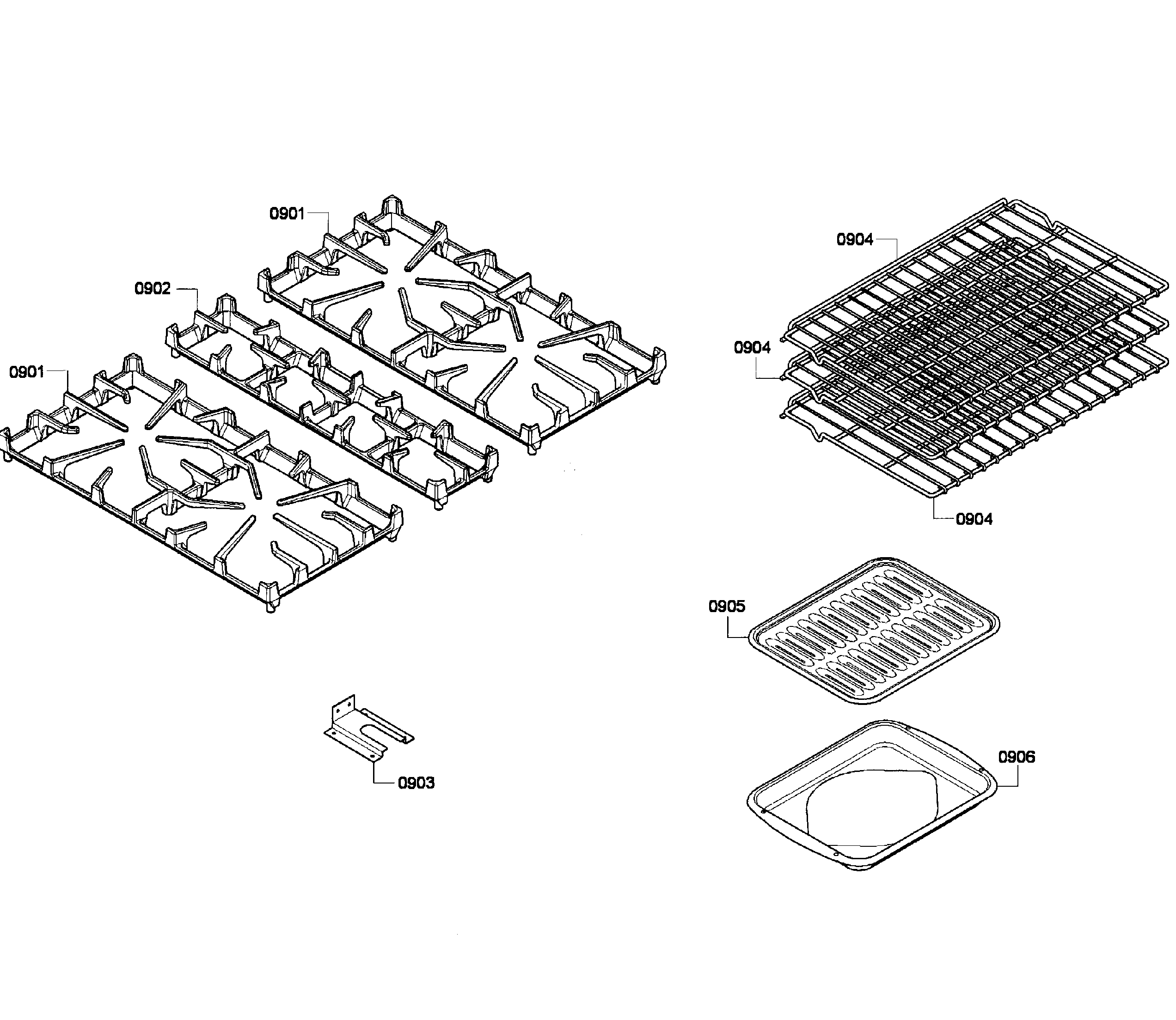 Grids/shelfs