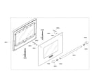 Thermador PRD304EHU/01 door assy diagram