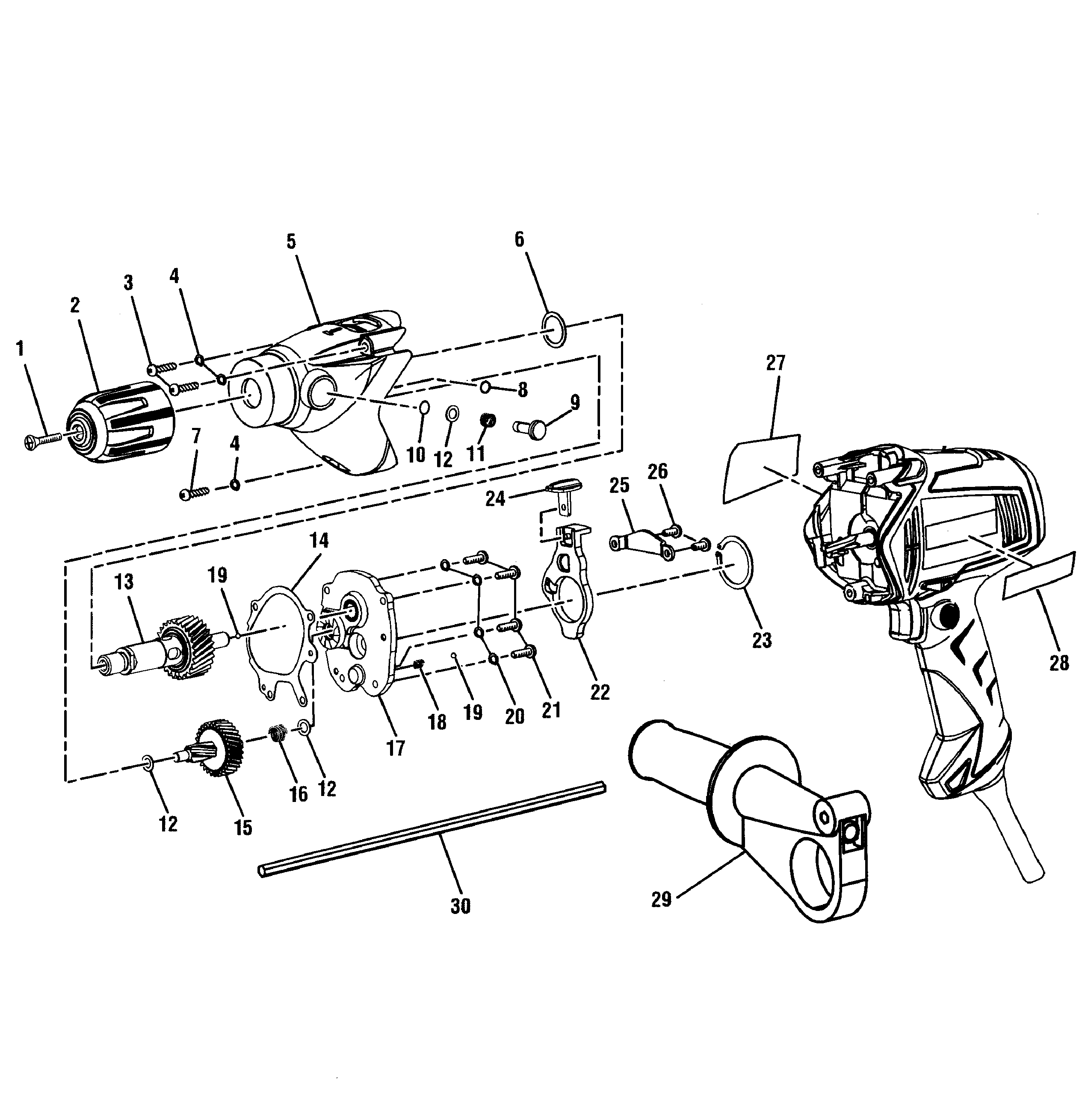 Drill assy