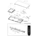 Samsung BD-D5100/ZA-JE04 cabinet parts diagram