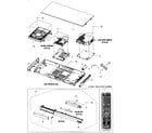 Samsung BD-D5500/ZA-JE04 cabinet parts diagram