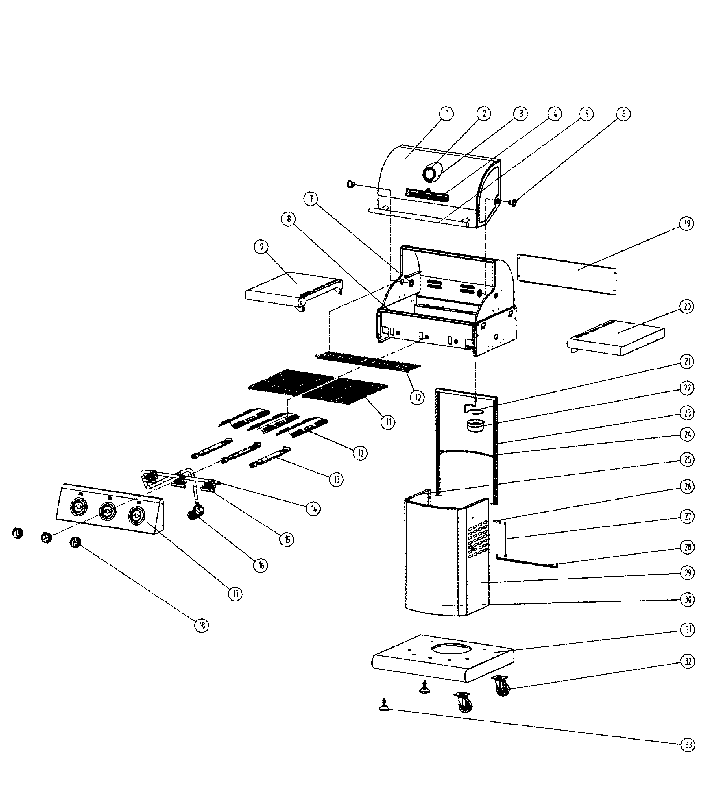 Grill assy