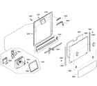 Bosch SHV68E13UC/32 door assy diagram