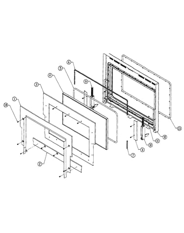 Inner door assy
