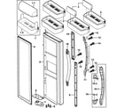 Samsung RS2556BB/XAA-00 right door diagram