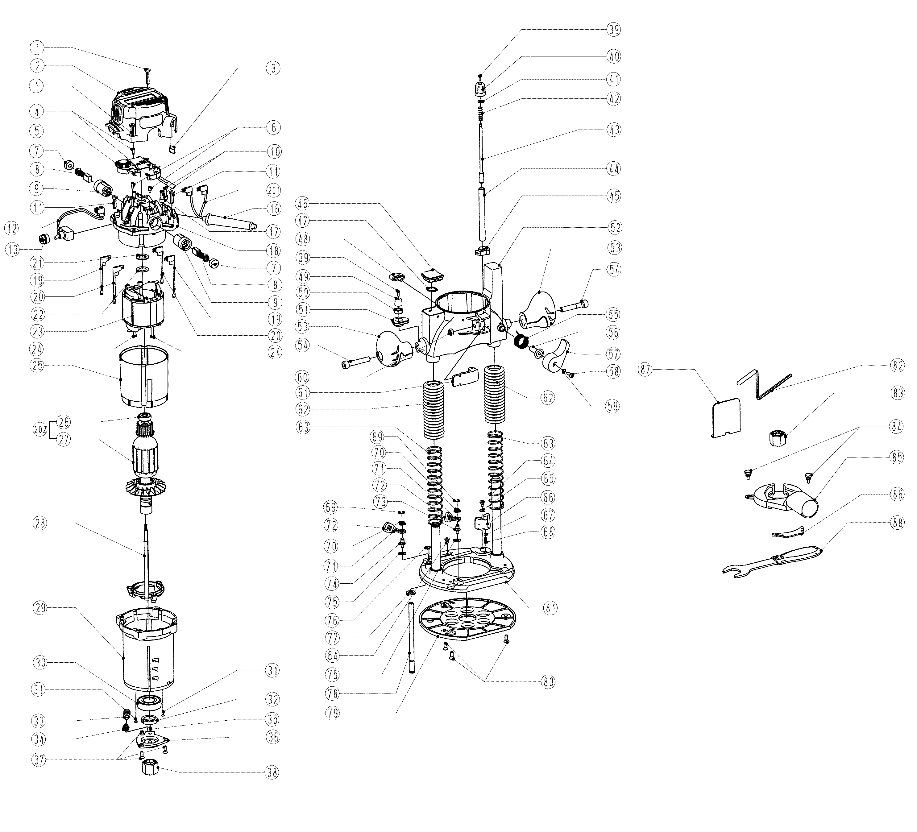 Page - 2 Craftsman 32027666 router Parts | Diagrams, Manuals | Sears ...