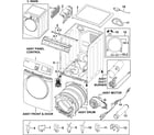 Samsung DV419AGU/XAA-00 main assy diagram