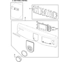 Samsung DV419AGU/XAA-00 control panel diagram