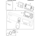 Samsung DV448AGW/XAA-00 control panel diagram