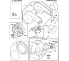Samsung DV448AGW/XAA-00 motor assy diagram