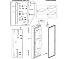 Samsung RF266ADPN/XAA-00 left door diagram