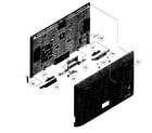 Sony KDL-55BX520 rear cabinet diagram