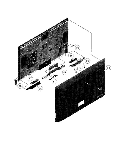Rear cabinet