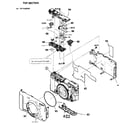 Sony DSC-H90/R top section diagram