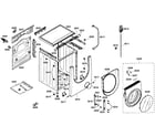 Bosch WFMC5301UC/04 cabinet assy diagram
