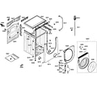 Bosch WFMC5301UC/07 cabinet assy diagram