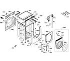 Bosch WFMC5301UC/16 cabinet assy diagram