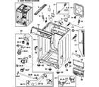 Samsung WF419AAU/XAA-00 cabinet assy diagram