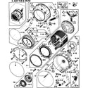 Samsung WF419AAU/XAA-00 tub/drum assy diagram