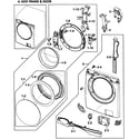 Samsung WF419AAU/XAA-00 door assy diagram