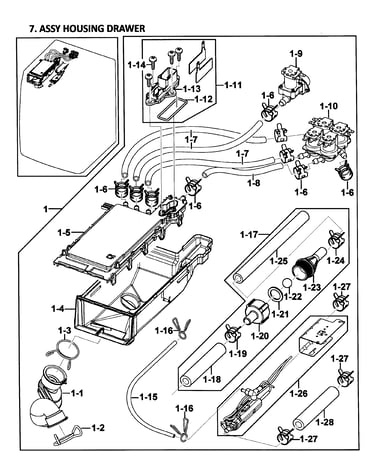 Drawer housing