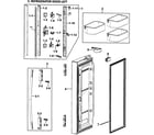 Samsung RF266ADRS/XAA-00 left door diagram