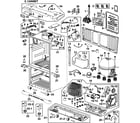 Samsung RF268ABWP/XAA-00 cabinet diagram