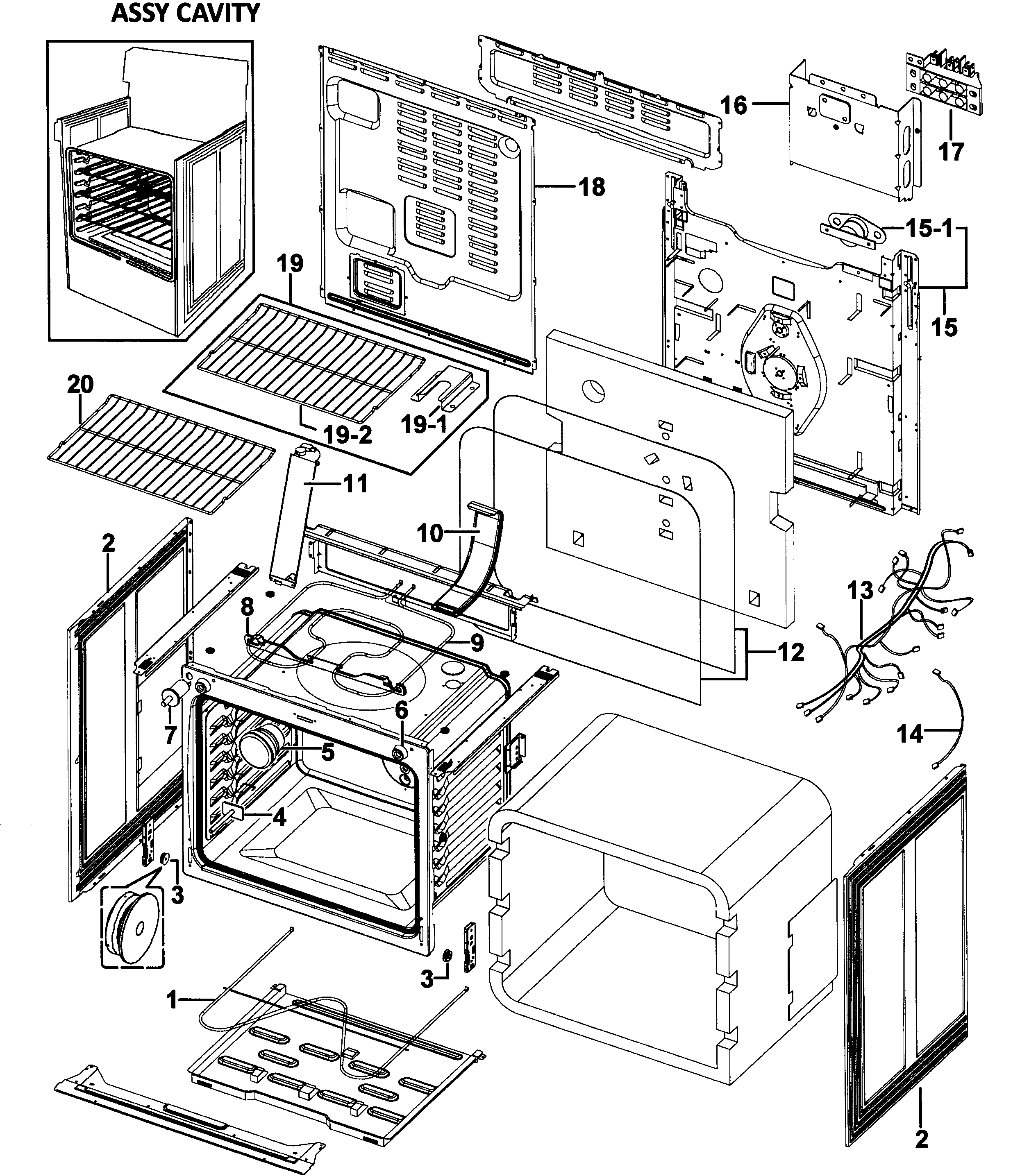 Cavity assy