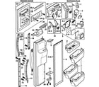 Samsung RS2556SH/XAA-00 left door diagram