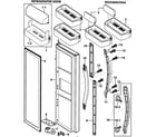 Samsung RS2556SH/XAA-00 right door diagram