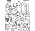 Samsung RS2556WW/XAA-00 cabinet diagram