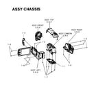 Samsung HMX-F80BN/XAA chassis assy diagram