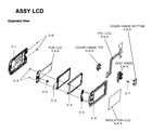 Samsung HMX-F80BN/XAA lcd assy diagram