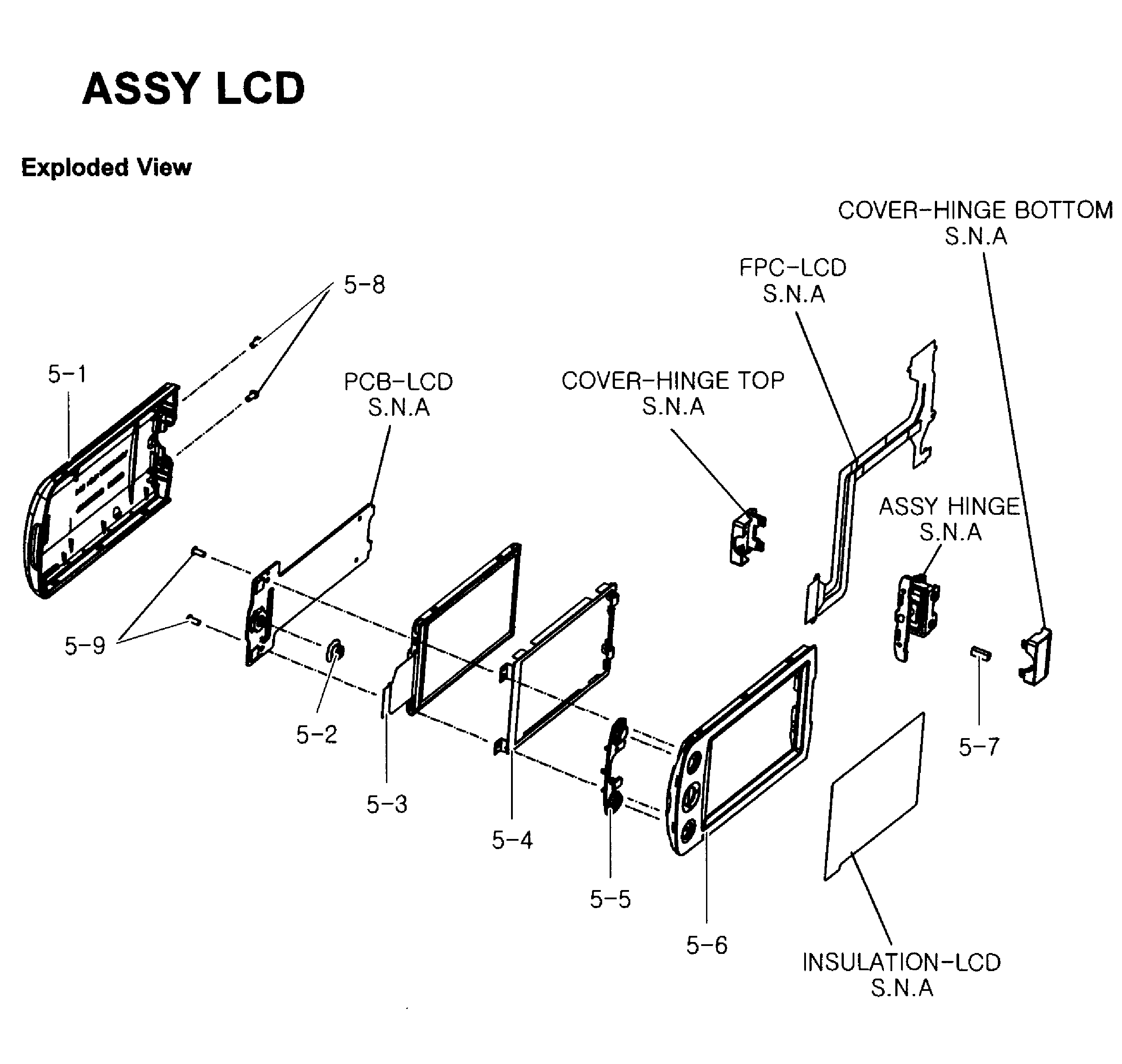 Lcd assy